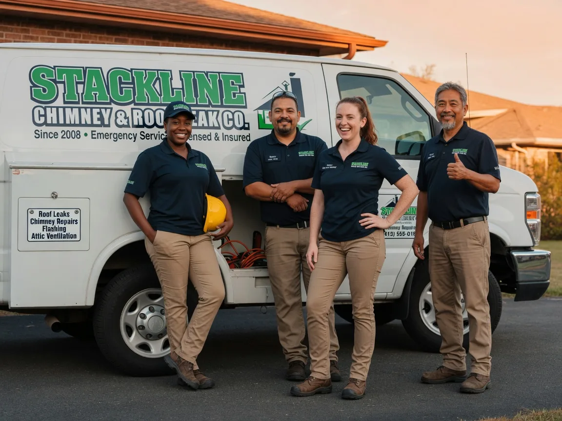 Chimney flashing repair company in Cookville, TX